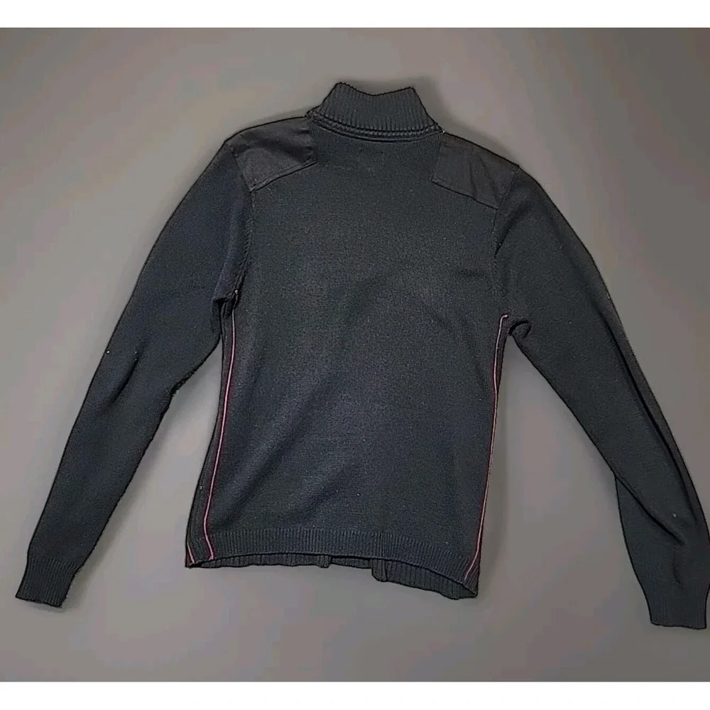 Buffalo David Bitton Mens‎ Navy Half Zip Long Sleeve Turtleneck Sweater Size L